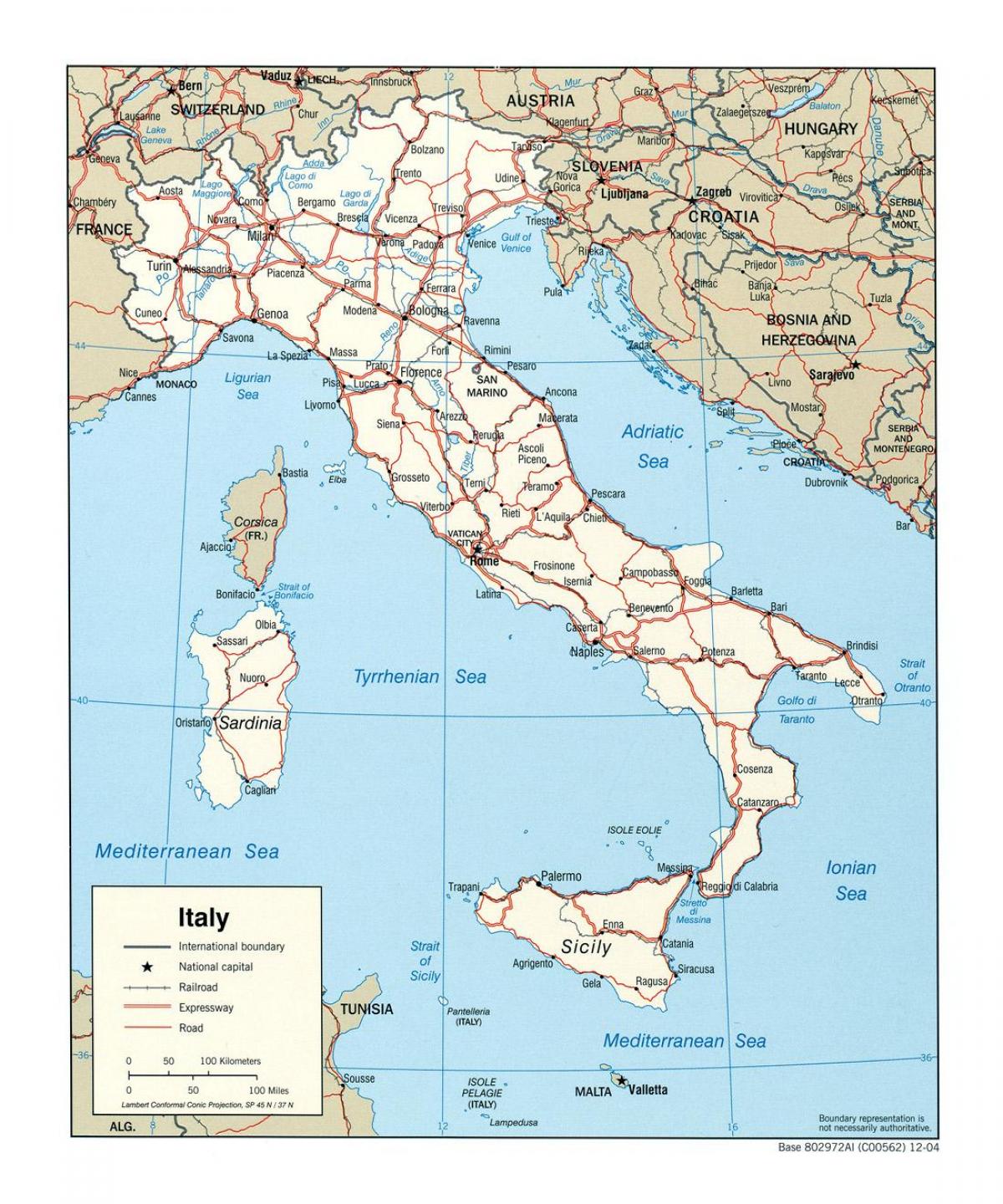 イタリア行政地図