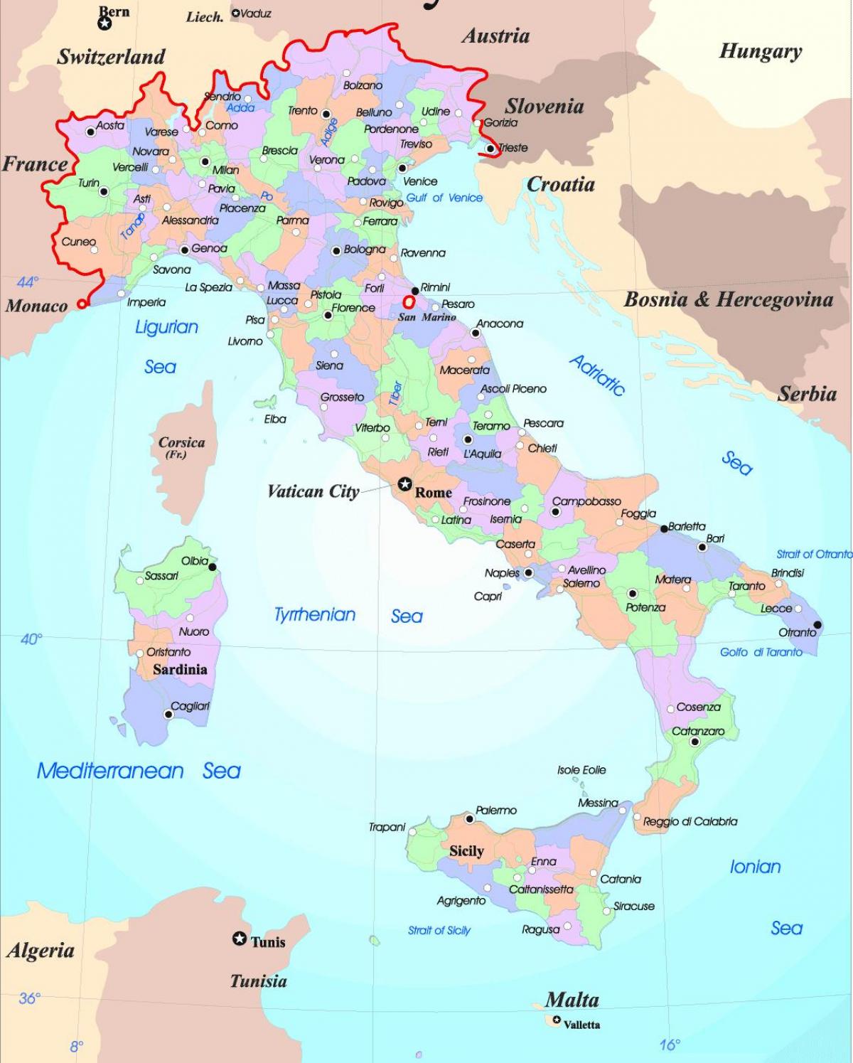 大きな地図で イタリア